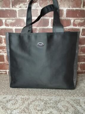 Coach Fragrance Tote Bag Black and Silver Shimmer Glitter